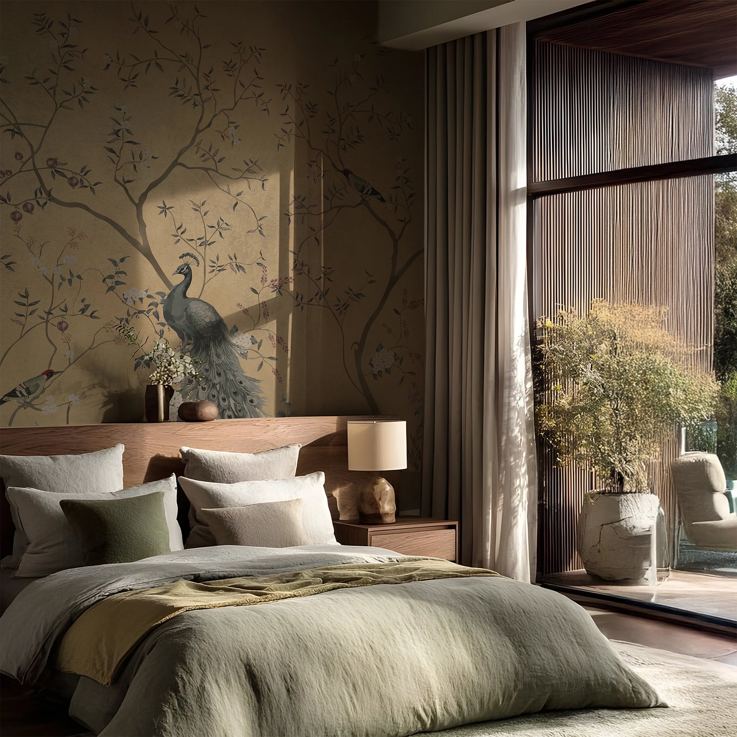 Chinoiserie Peacock